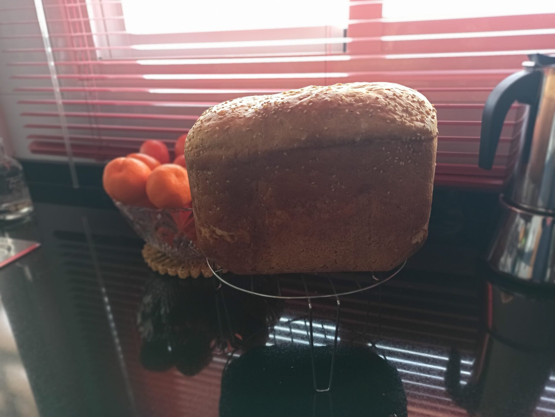 Pan con semillas de sésamo en panificadora Lidl