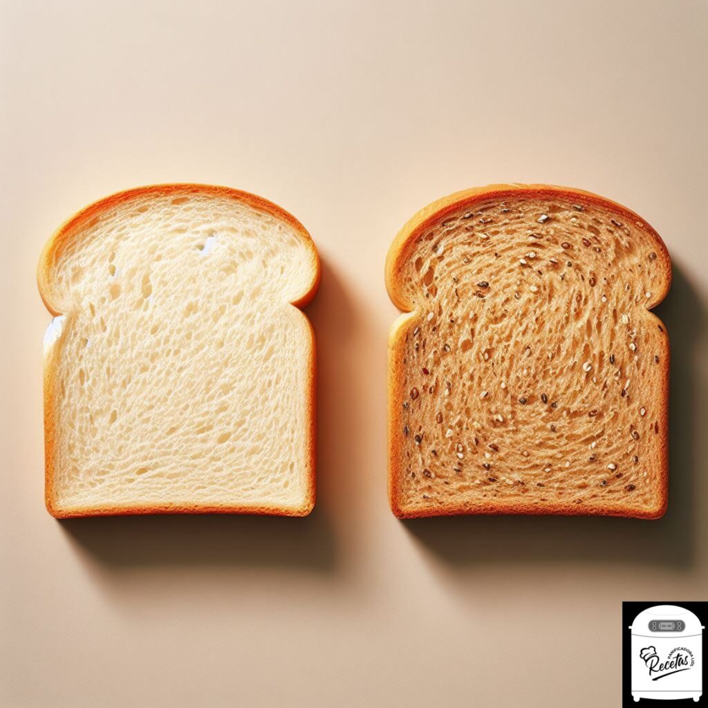Análisis de las diferencias existentes entre el pan blanco y el integral.