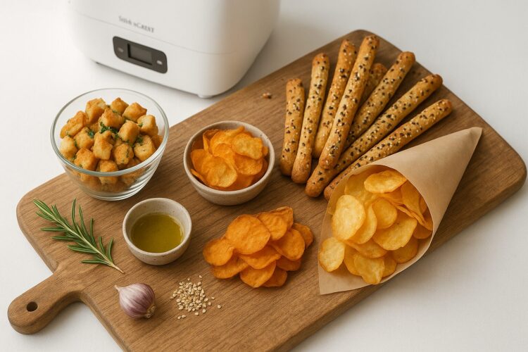 Ideas de snacks para preparar con panificadora.