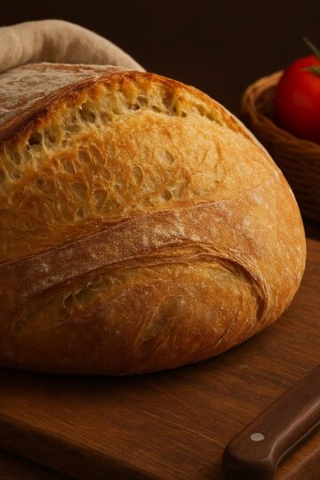 Pan de trufa, masa elaborada en panificadora.
